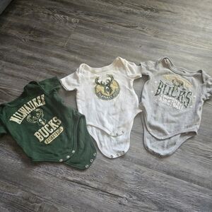 3-6M Boys Kids One Piece Set - Green, White, Gray